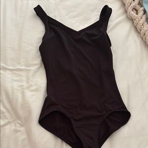 Capezio Black Ballet Leotard V-Neck